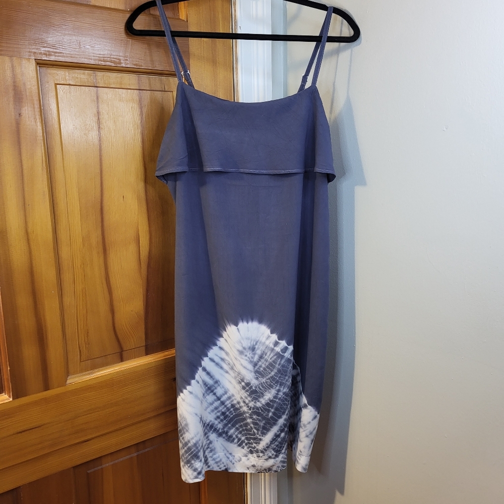 Indigo Tie Dyed Lace Back Sundress